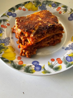 Una foto de Lasaña de carne