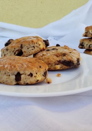 Foto di Biscotti alla banana e doppio cioccolato