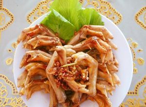 Hình của món Chân vịt chiên mắm.