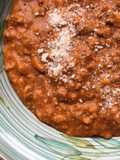 Homemade Meat Sauce with Rolled Oats & Lentil Flour