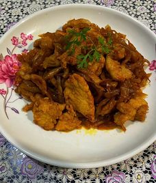 củ cải khô xào