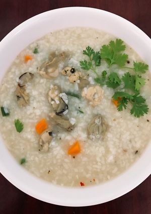 Hình của món Cháo hàu sữa.