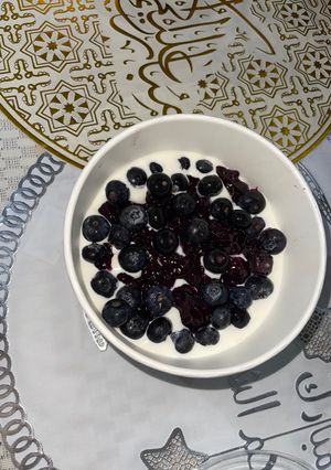 صورة لوصفة حلى طبقات البلو بيري