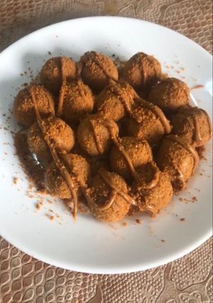 صورة لوصفة كرات اللوتس بالنسكافيه