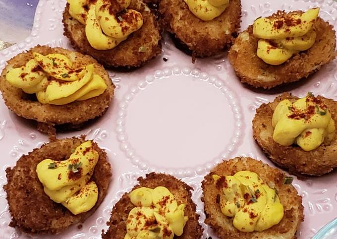 Simple Way to Make Award-winning Clemson Fried Deviled Eggs