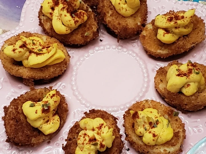 Easy Steps to Prepare Recipes Clemson Fried Deviled Eggs the Awesome  So Delicious.