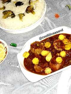 عکسی از دستور خورشت سینه مرغ با نخودفرنگی