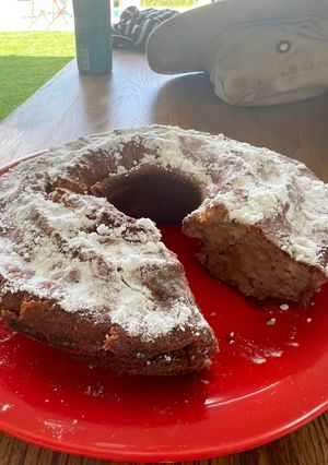 Una foto de Budín de banana riquísimo