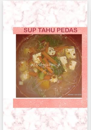 Foto resep Sup tahu pedas korea ala kadarnya