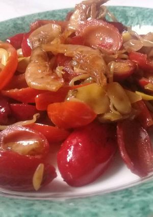 Foto resep Oseng Kulit Melinjo Ebi