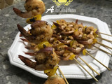Skewer shrimp Recipe #4weekschallenge #idilfitrichallange