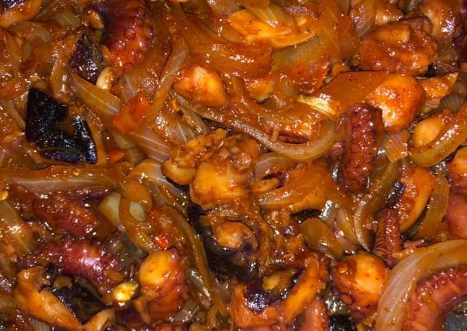 Tumis Gurita Pedas