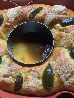 Una foto de Roscón de higo y naranja