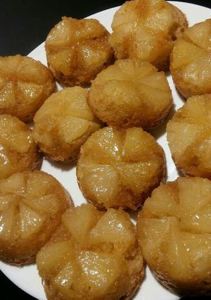 Fordított ananászos muffin recept fotója
