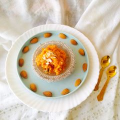 A picture of GAJAR KA HALWA (Carrot Pudding).