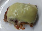 Una foto de matambre a la pizza en