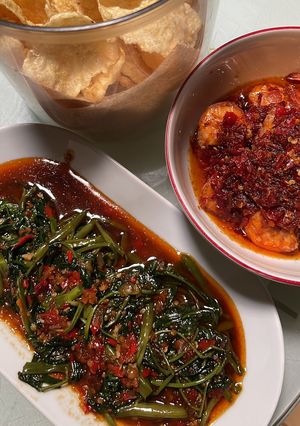 Foto resep Kangkung terasi pedas