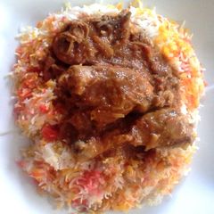 A picture of Chicken Biryani.