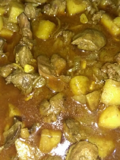 A picture of MATTE(chicken liver) CURRY.