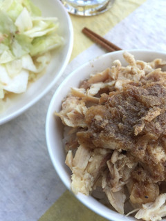 超市烤雞變身雞肉飯 的食譜成品照片