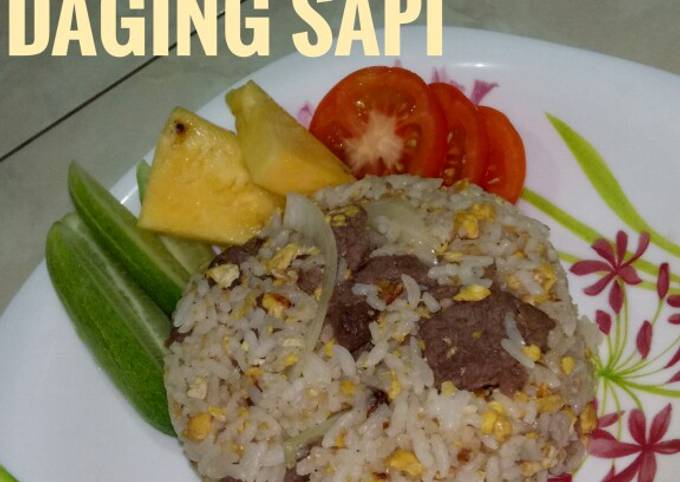 NasGor Putih Daging Sapi