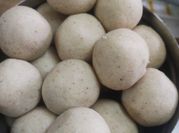 A picture of maida laddu