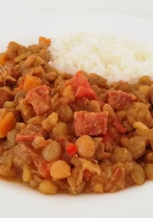 Una foto de Lentejas con chorizo