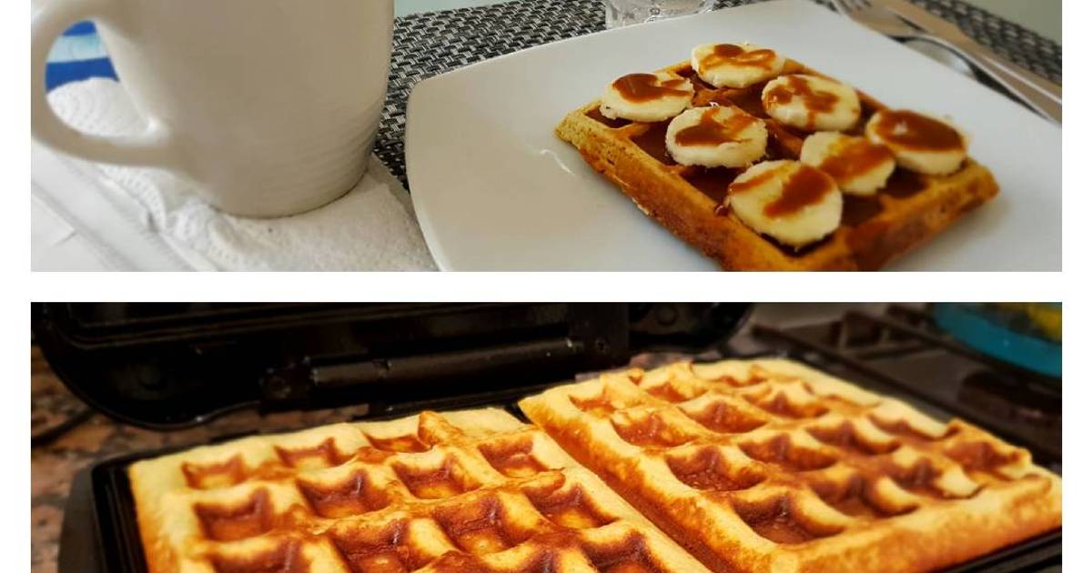 Receta súper fácil de waffles #receta #waffles #waflera #lima #fy, waffles  de avena