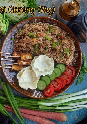 A picture of NASI GORENG (VEGETARIAN).