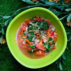 A picture of Tumis selada air (bisa ganti kangkung juga).
