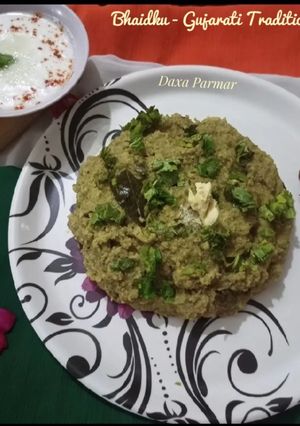 A picture of Bhaidku (Gujarati Traditional Visrati Vangi).