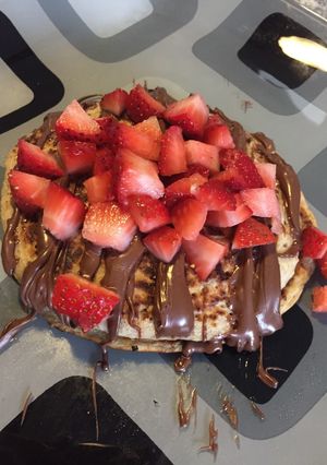 A picture of Healthy Apple Cinnamon Pancakes.