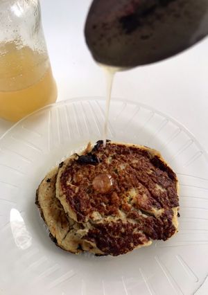 Una foto de Pancake con dos ingredientes🍌🥚