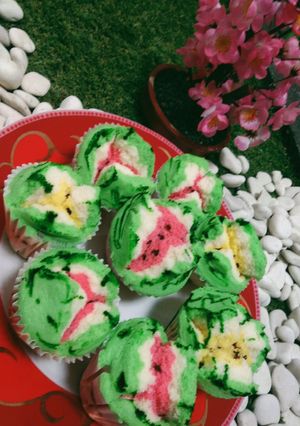 Foto resep Bolu kukus semangka anti gagal