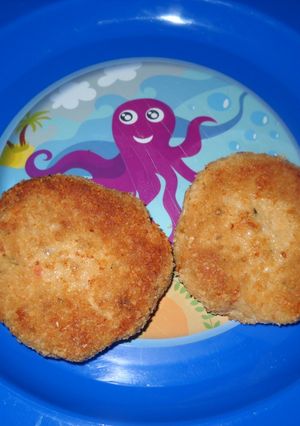 Una foto de Hamburguesas de pollo y avena (sanas para niños)
