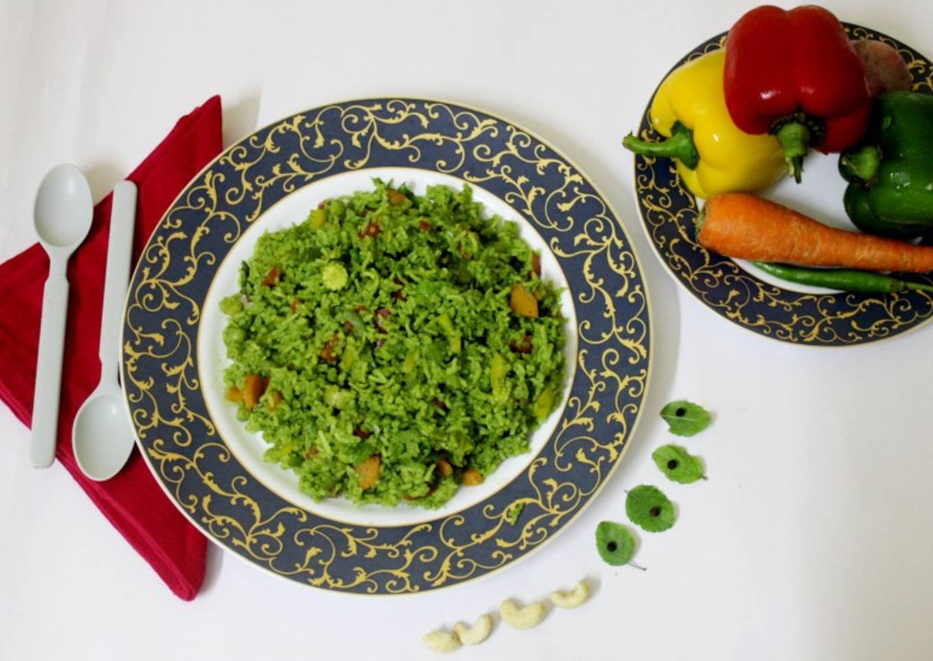 Basil pesto rice