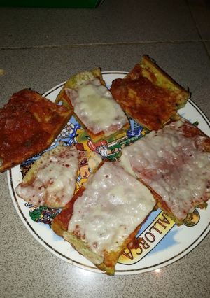 Una foto de Pizza de zapallitos