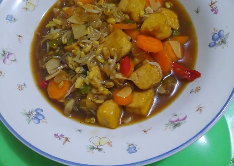 Resep Tahu sayur saus tiram yang Enak