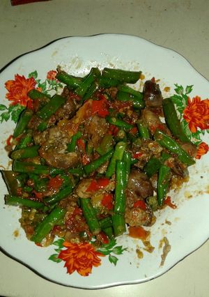 Foto resep Hati Ayam Kacang Panjang Pedaaaasss