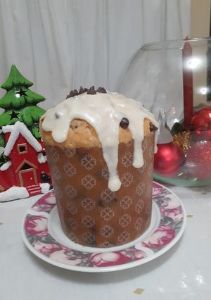 Una foto de Pan dulce con chocolate y nueces