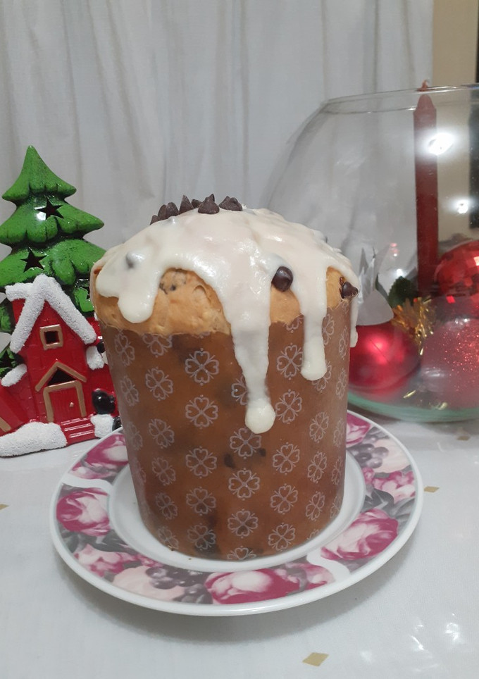 Una foto de Pan dulce con chocolate y nueces