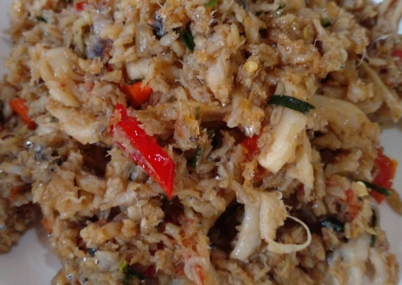 Oseng Jamur Teri Nasi