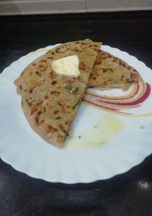 A picture of Potato Stuffed Paratha.