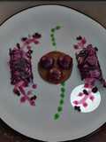 Culis de bayas negras con vino tinto