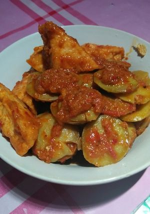 Foto resep Sambel goreng jengkol tahu