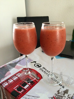 Una foto de Batido kiwi-sandía