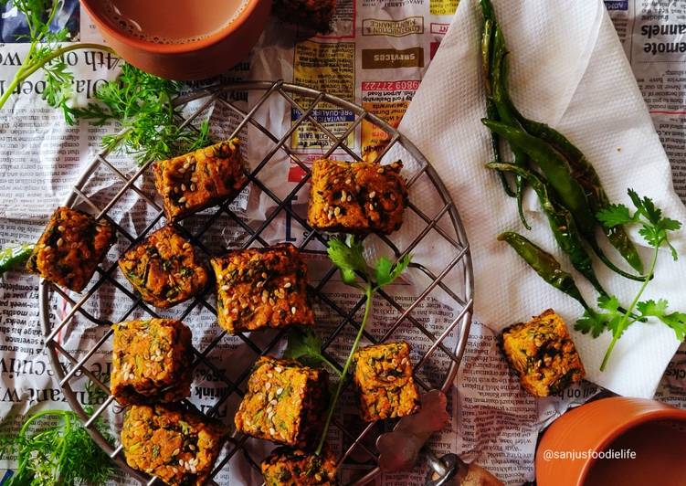 Steps to Make Award-winning Oats kothimbir wadi
