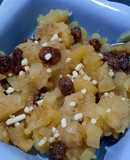 Compota de manzanas y pasas