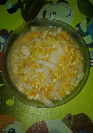 Foto resep Sawi putih jagung manis
