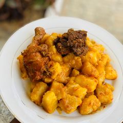 A picture of Yam porridge.